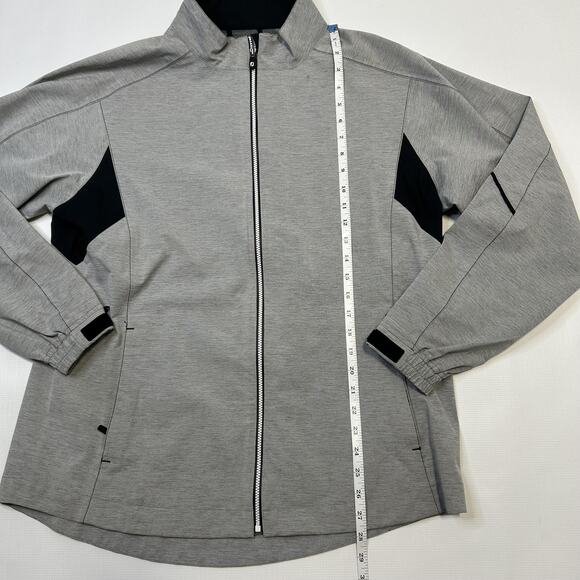 FootJoy DryJoys Golf Jacket Women's XL Gray Waterproof Windproof FJ Rain Shell - Picture 4 of 16